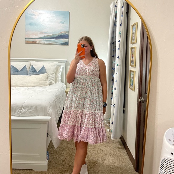 LoveShackFancy Midi Floral Dress - Picture 2 of 5